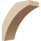 Ekena Millwork 3-inch W x 8-inch D x 8-inch H Thorton Rough Cedar Woodgrain TimberThane Knee Brace, Primed BRCUR03X08X08THRRCPR - alternate 1